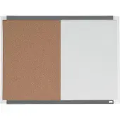 Nobo Vertikal Liten Magnetisk Whiteboard Med Korktavle 58x43 Cm