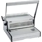 GBC CB30 Pro Heavy Duty manuell stanse- og spiralinnbindingsmaskin, Kapasitet 500 A4-ark, Flerfunksjonell bindemaskin, Manuell, 500 ark, Sølv