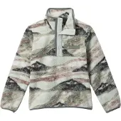 Columbia Helvetia II Printed Snap Kids Half-Zip Fleecegenser grønn