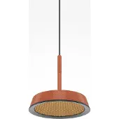 Maytoni LED-hengelampe El, Ø 15,3 cm, oransje, aluminium
