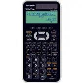 Sharp skolekalkulator EL-W550 XG, sol-/batteridrift, 4 linjer, 12 siffer, verditabeller (EL-W550 XG)