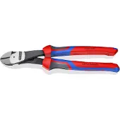 Knipex 74 22 250, Diagonal tang, Kromvanadiumstål, Plast, Blå, Rød, 250 mm, 437 g