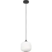 Eglo Mantunalle hengelampe, Ø 20 cm, svart/hvit, glass