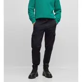 BOSS for man. 50501614 Sisla black cargo pants (52), Casual, Cotton