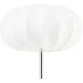 NOLA gulvlampe Elovie, natur/krom, stoff/travertin, 160 cm