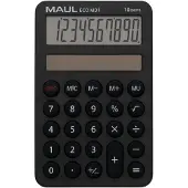 MAUL ECO MD1, Lomme, Grunnleggende, 10 sifre, 1 linjer, Solar, Svart
