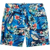 Superdry for man. M3010232A Recycled Hawaiian print swimming costume blue (S), Beachwear, Recycled Polister, Sustainable