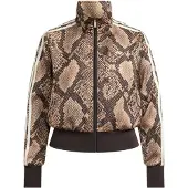 Adidas Originals Satin Snake Print Firebird Track Genser Med Hel Glidelås