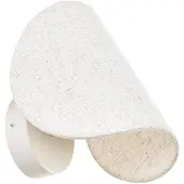 LUCANDE LED-vegglampe Tamani, beige, lin, trinnvis dimming