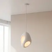 JUST LIGHT Hengelampe Artoni, hvit, plast, E27