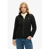 Superdry for woman. W2012375A Fleece fleece black (M), Casual, Polyester