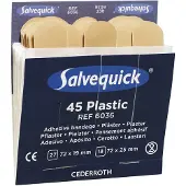 Cederroth Salvequick Band Aid plastic plasters 2 sizes - refill