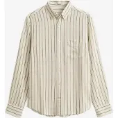 Gant 3260055 Linen Regular Fit Skjorte Med Lange Ermer