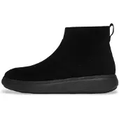 FitFlop for woman. E35-090 iQ-COMFF SUEDE ZIP ANKLE BOOTS (36), Black, Flat, Casual