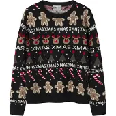 Name it Genser - Strikk - NknRasko - Black - - 7-8 år (122-128) - Genser