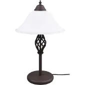 TRIO Bordlampe Rustica med ledningsbryter, rust