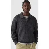 Levi's Mason Collared Quarter Zip Strikket genser brun
