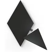 Nanoleaf Shapes Expansion pack - Lyspanelsett - LED - 230 x 200 mm - 1.5 W - 16 millioner farger - 1200-6500 K - trekant - svart