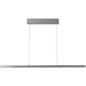 FISCHER&HONSEL GMBH LED-hengelampe Borena, aluminiumsfarget, lengde 113 cm Metall