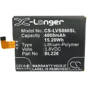 Cameron Sino Batteri for SmartPhone, Mobil for Lenovo S860