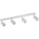 TK Lighting Downlight Top, hvit, 83 cm, 4 lyskilder, metall, GU10