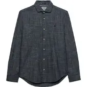 Superdry Essentials Chambray Skjorte Med Lange Ermer