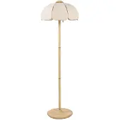 Market Set Gulvlampe Coquillage, lin natur/tre, E27