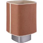 Market Set bordlampe Dolce, korkbrun, lin, E27