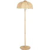 Market Set Gulvlampe Coquillage, flettet rør/tre, E27
