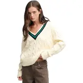 Superdry Classic Cable Cricket Knit Genser