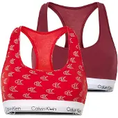 Calvin Klein Lv00qf8494 Bralette Bh 2 Enheter