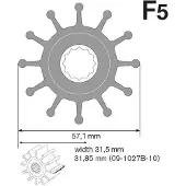 Johnson Pump F5 Nitrilpumpeimpeller