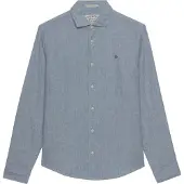 Superdry Riviera Linen Skjorte Med Lange Ermer