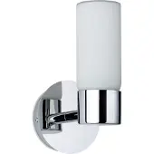 Paulmann Eleon vegglampe IP44 krom/opal 1 lyskilde