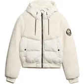 Superdry for woman. W5011758A Everest Hybrid Jacket off-white (XL), Casual, Polyester