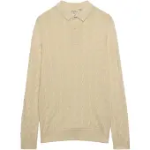 Superdry Knitted Cable Langermet Poloskjorte