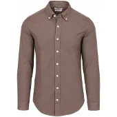 KING Essentials The Tommy Skjorte Falcon Taupe Brun Størrelse