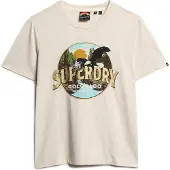 Superdry Travel Souvenir Relaxed Kortarmet T-skjorte