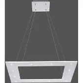 Paul Neuhaus LED-hengelampe Cosmo, aluminium, 50 cm, CCT, fjernkontroll