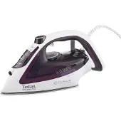 Tefal EasyGliss Plus FV5714, Tørr & dampstrykejern, Durilium strykesåle, 2 m, 190 g/min, Bordeaux, Hvit, 45 g/min