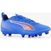 Puma ULTRA 6 PLAY FG/AG Football Boots Youth, Shoes, Ultra Blue/White/Glowing Red, 34