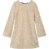 Name it Kjole - NkfRusitta - Jet Stream/Palietter - - 7 år (122) - Kjole