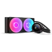 NZXT Kraken Plus RGB 240, Alt-i-ett væskekjøler, 12 cm, Sort