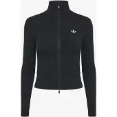 Adidas Originals Essentials Rib Full-Zip Track Top Hettegenser med glidelås svart