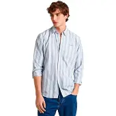 Pepe Jeans for man. PM308509 Pacific blue shirt (M), Casual, Cotton, Long sleeve, Sustainable