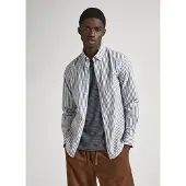 Pepe Jeans for man. PM308503 Pigdon grey shirt (L), Casual, Cotton, Long sleeve