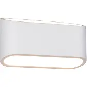 TRIO Vegglampe Sepanta, hvit, bredde 23 cm, gips, 2 lyskilder.