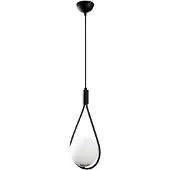 Opviq Hengelampe Mudoni MR-937 1 lyskilde svart/opalglass