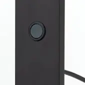 Orion LED-gulvlampe Fati, høyde 136 cm, svart, aluminium, dimmer