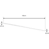 LINDBY strømskinne Lumaro, hvit, aluminium, lengde 103 cm